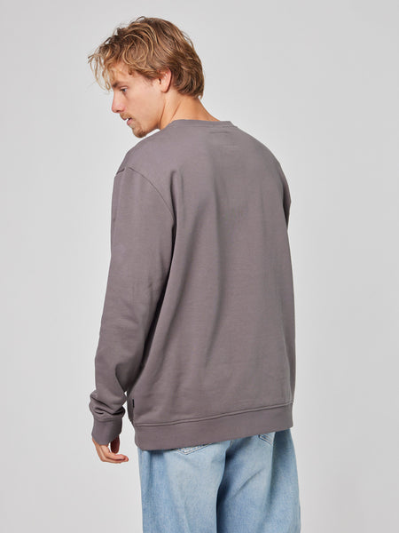 Poleron Gris Hombre Crew
