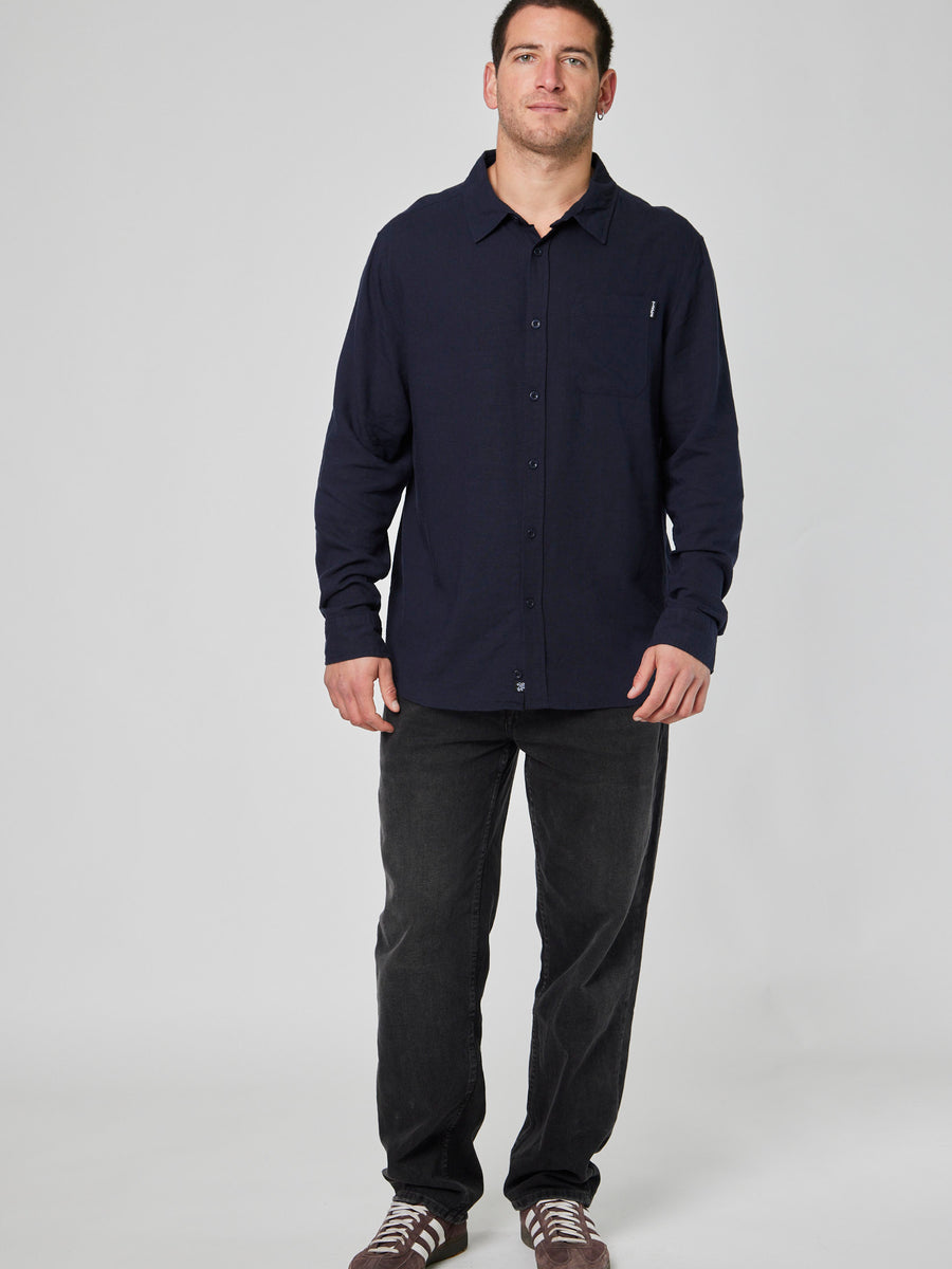 Camisa Azul Hombre Clutch
