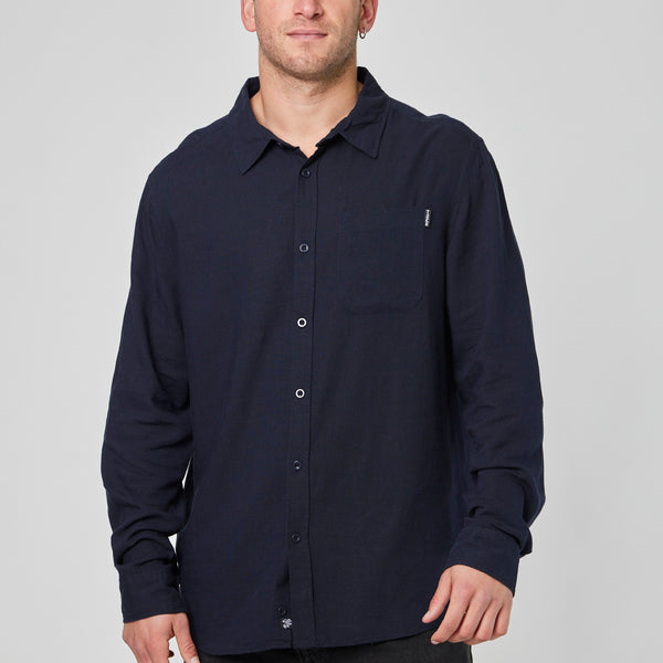 Camisa Azul Hombre Clutch