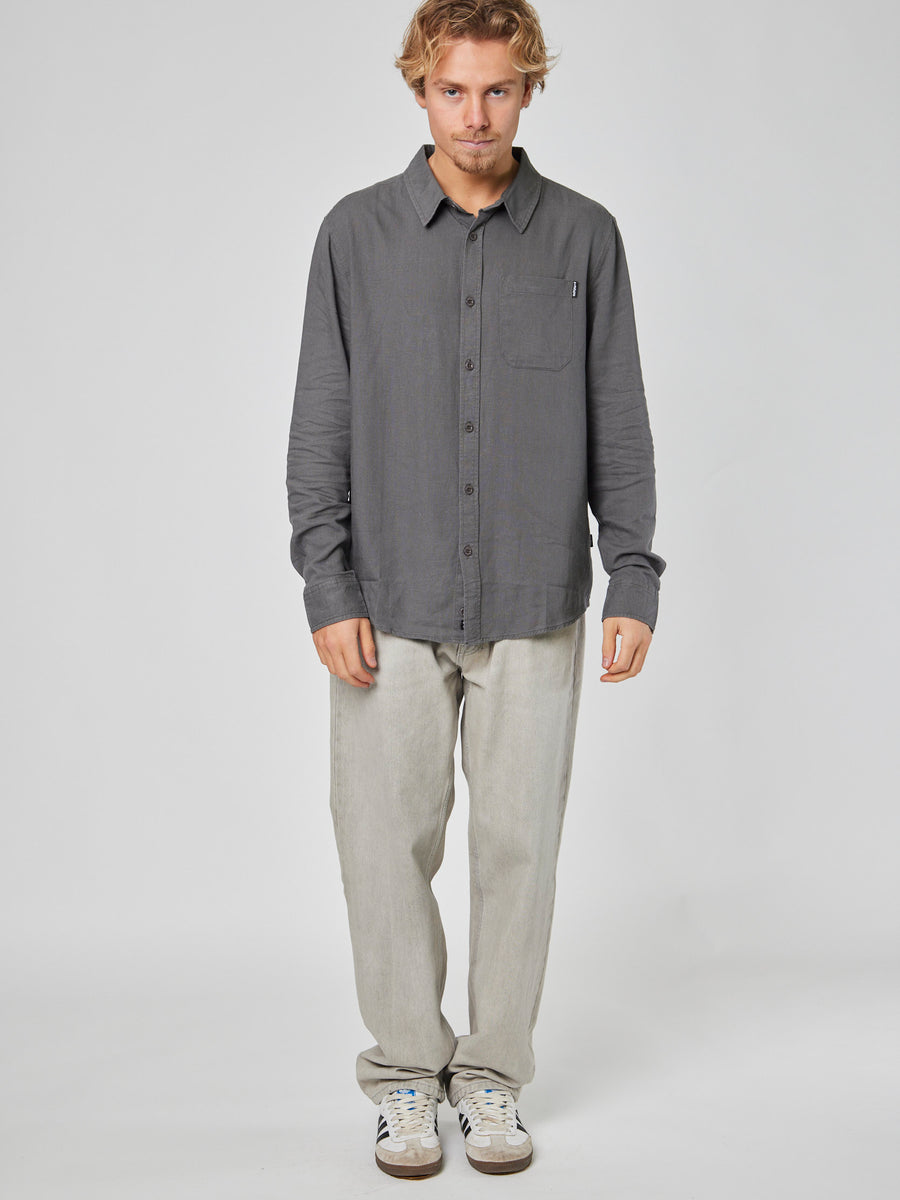 Camisa Gris Hombre Clutch