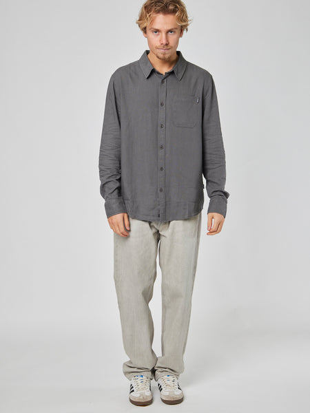 Camisa Gris Hombre Clutch