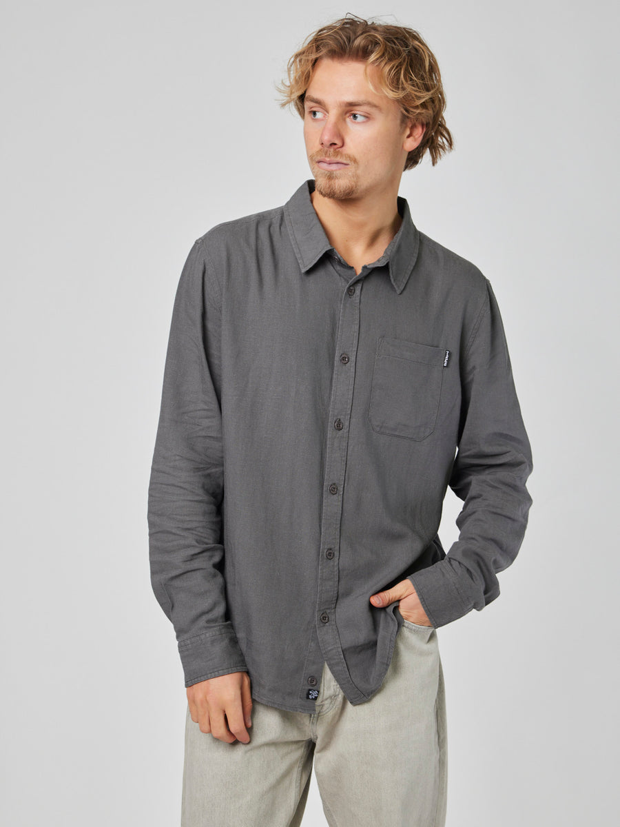 Camisa Gris Hombre Clutch