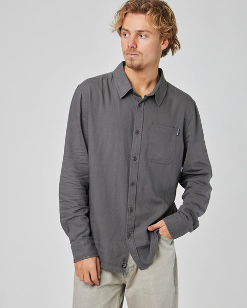 Camisa Gris Hombre Clutch