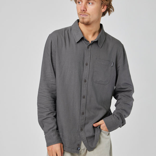 Camisa Gris Hombre Clutch
