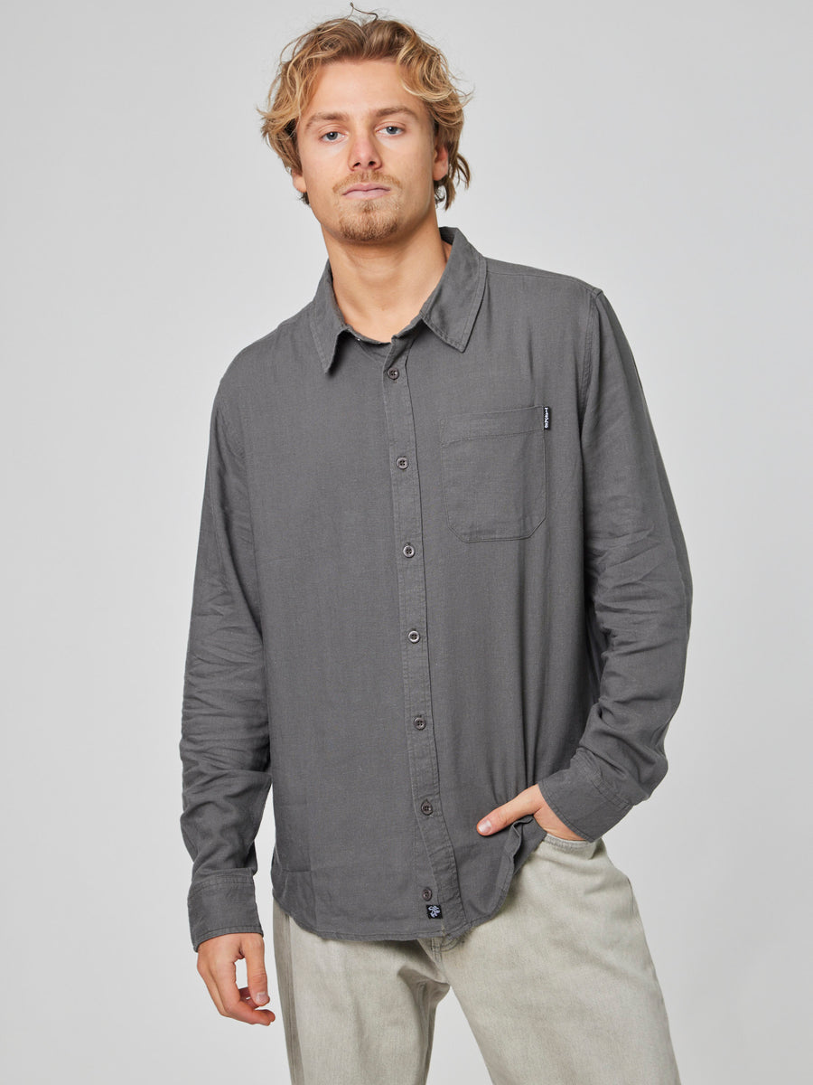 Camisa Gris Hombre Clutch