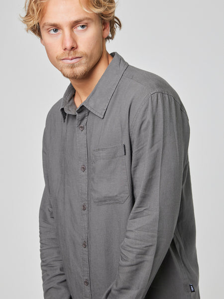 Camisa Gris Hombre Clutch