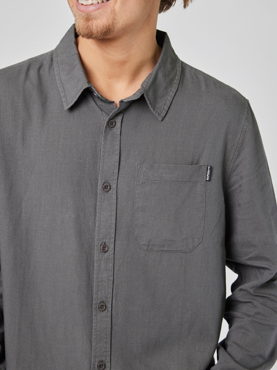 Camisa Gris Hombre Clutch