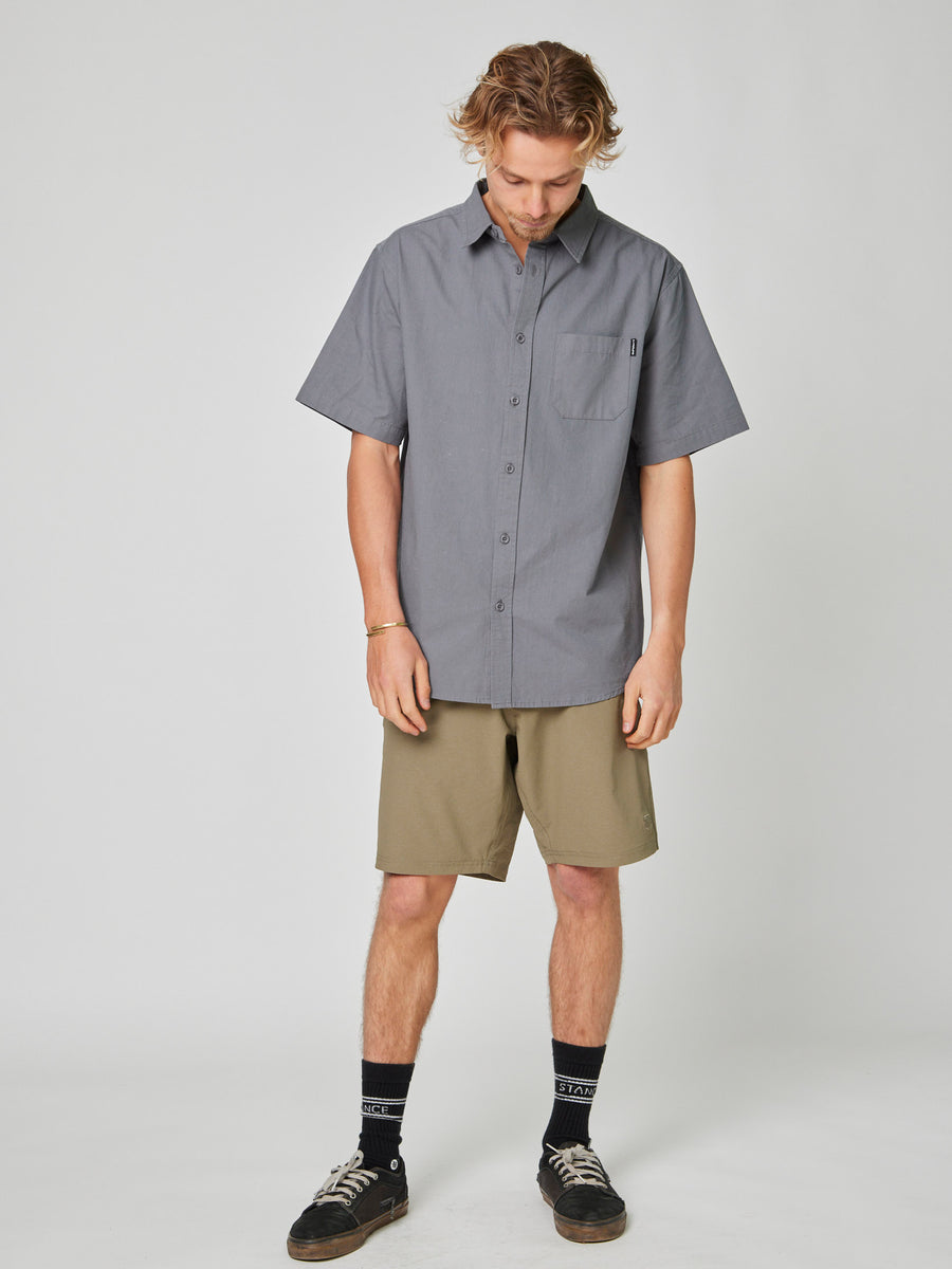 Camisa Gris Hombre Solid