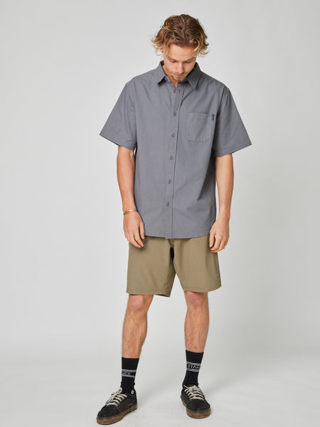 Camisa Gris Hombre Solid