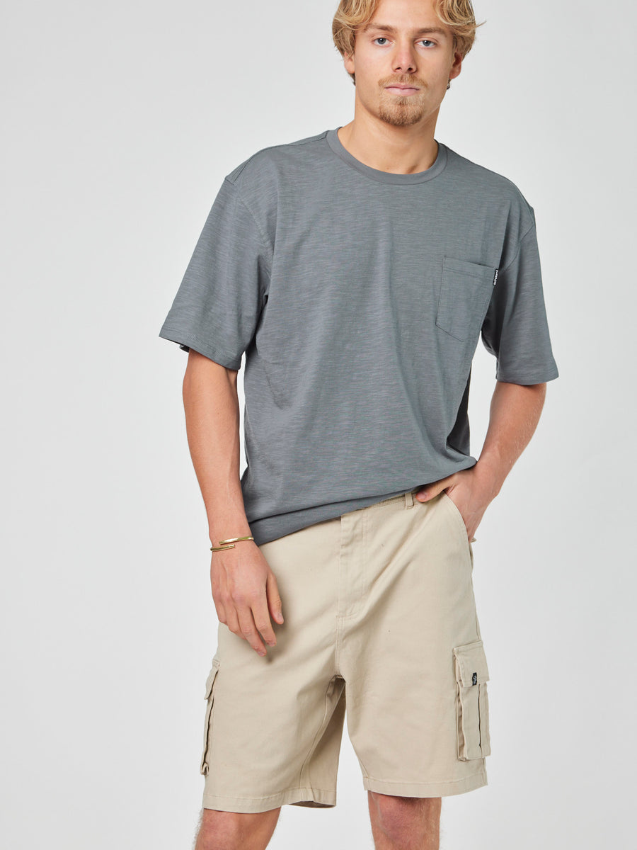 Short Beige Cargo Hombre