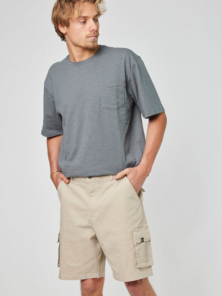 Short Beige Cargo Hombre