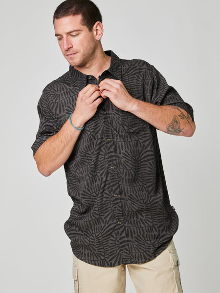 Camisa Manga Corta Quiver Gris