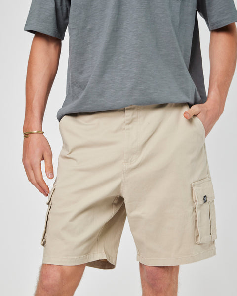 Short Beige Cargo Hombre