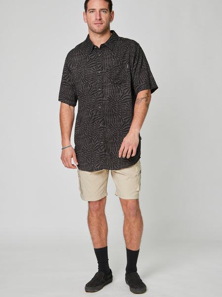 Camisa Manga Corta Quiver Gris