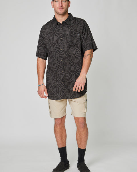 Camisa Manga Corta Quiver Gris