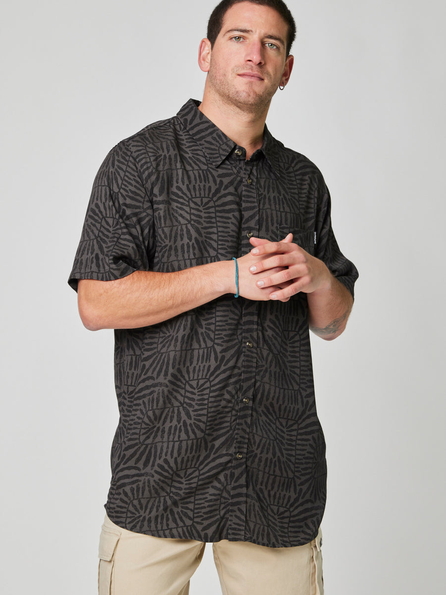Camisa Manga Corta Quiver Gris
