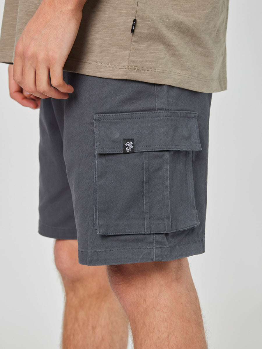 Short Azul Cargo Hombre