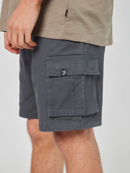 Short Azul Cargo Hombre