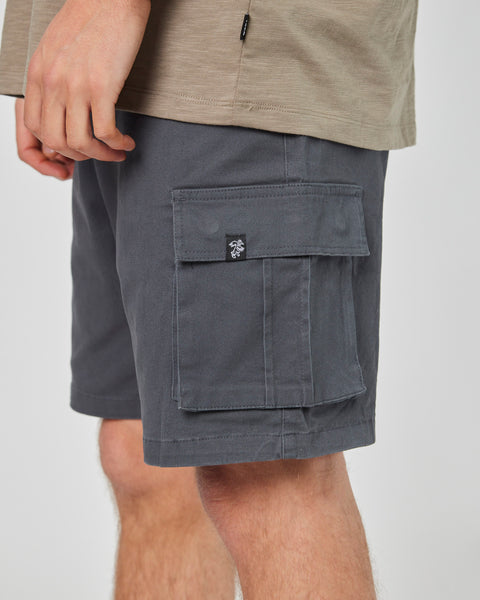 Short Azul Cargo Hombre