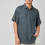 Camisa Manga Corta Palm Azul