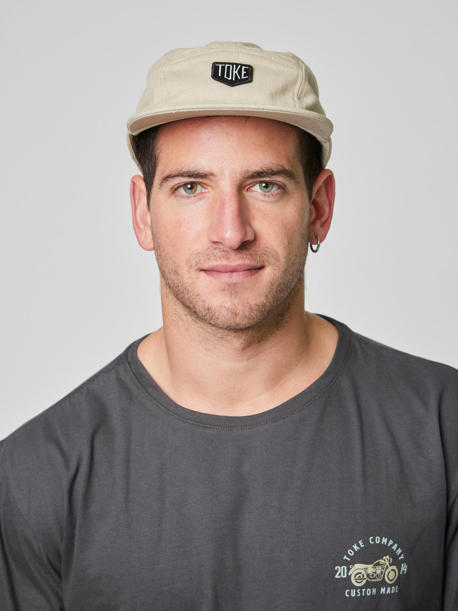 Jockey Beige Five Panel Toke