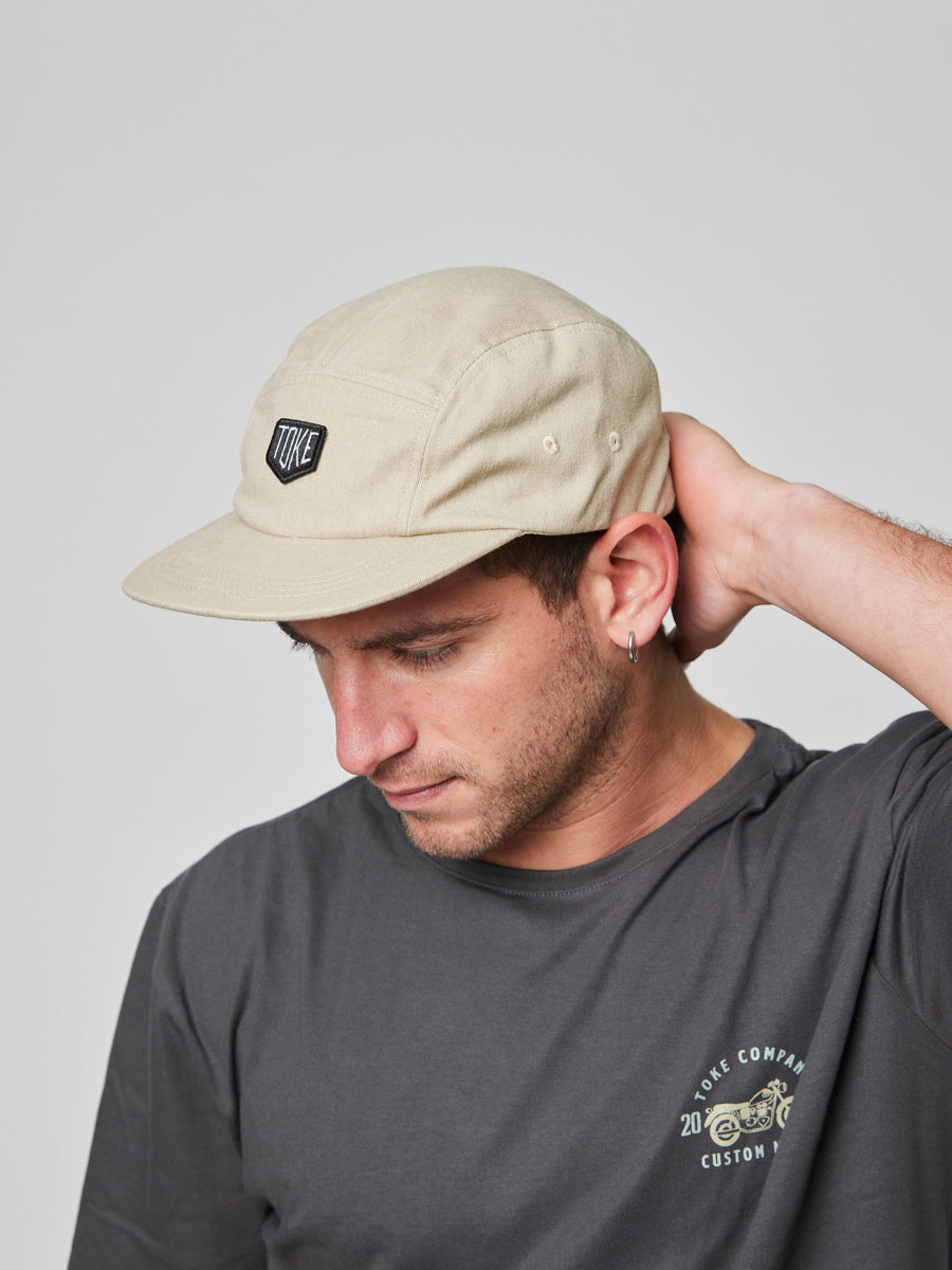 Jockey Beige Five Panel Toke