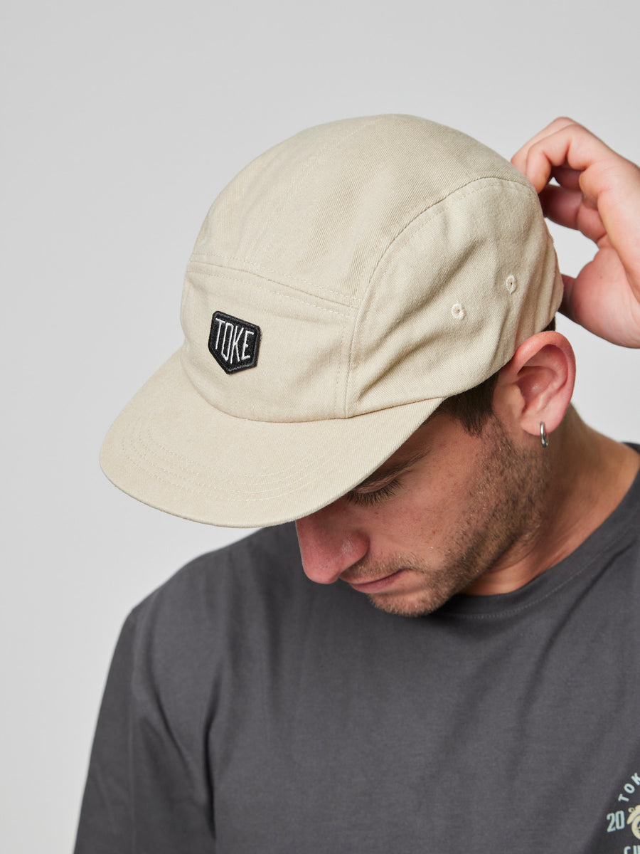 Jockey Beige Five Panel Toke