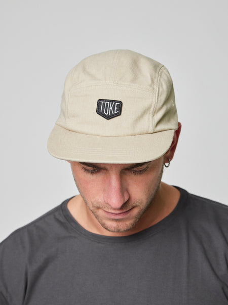 Jockey Beige Five Panel Toke