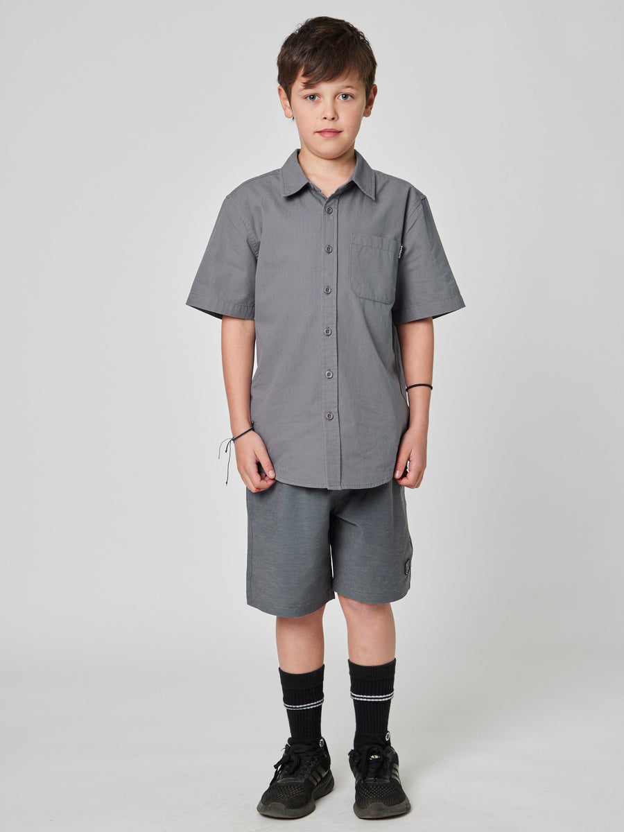 Camisa Gris Niño Solid