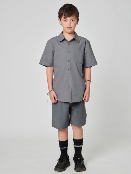 Camisa Gris Niño Solid