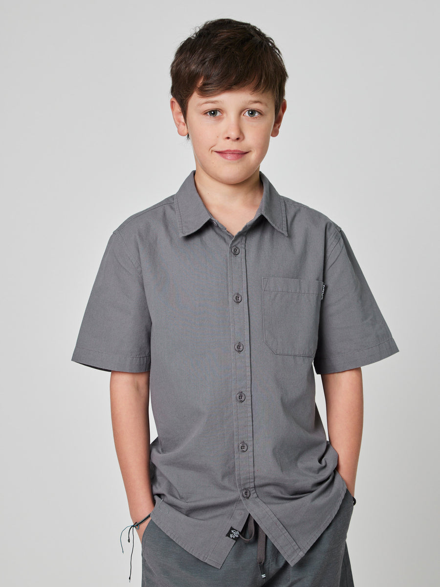 Camisa Gris Niño Solid