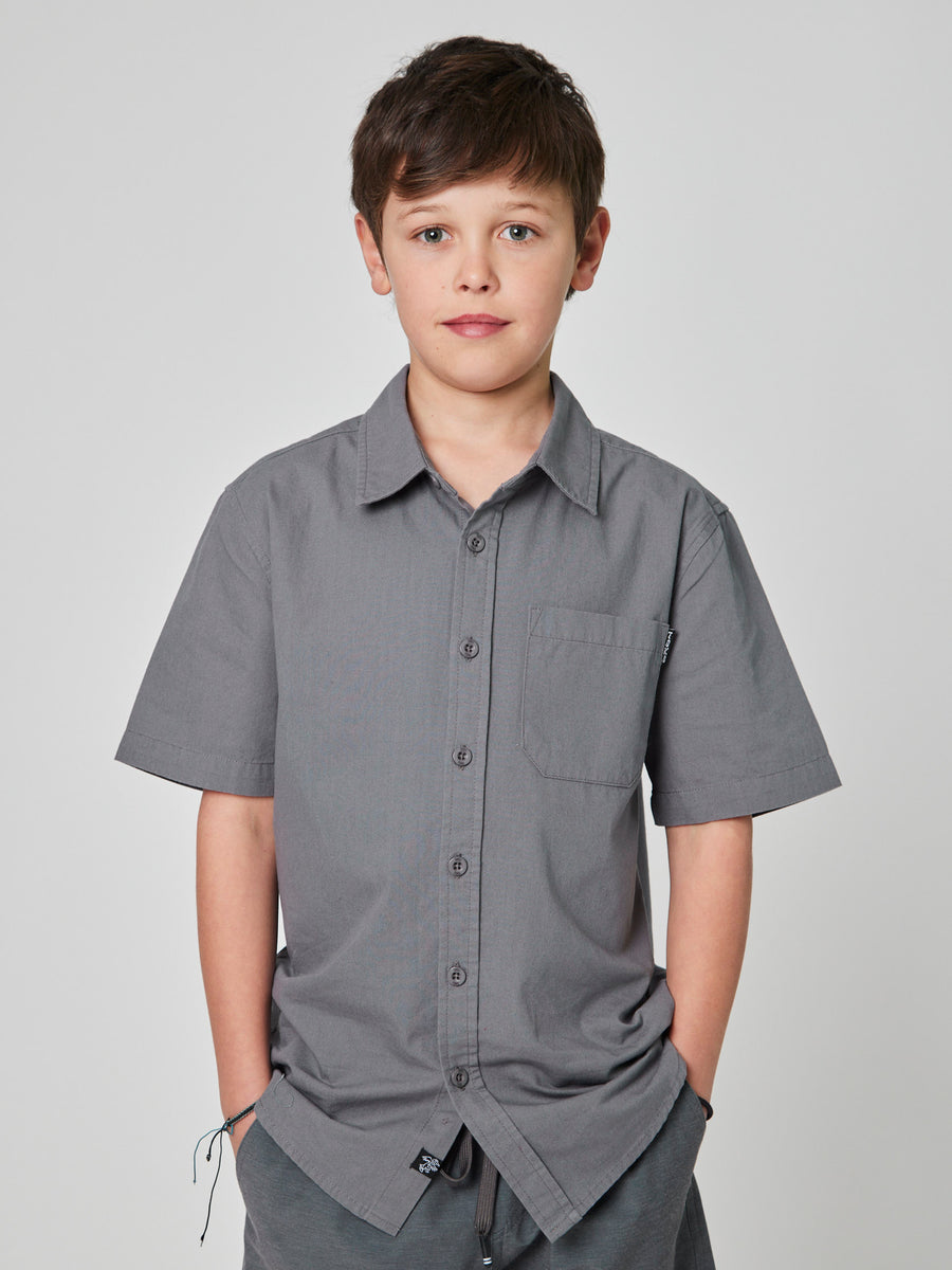 Camisa Gris Niño Solid