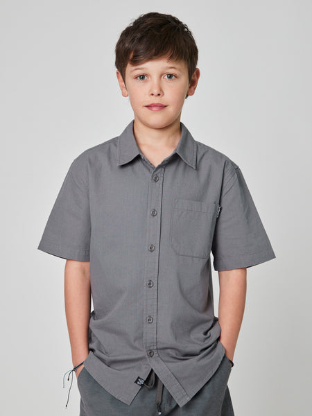 Camisa Gris Niño Solid