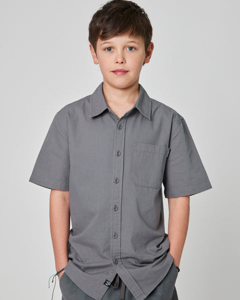 Camisa Gris Niño Solid
