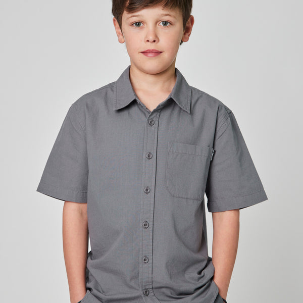 Camisa Gris Niño Solid