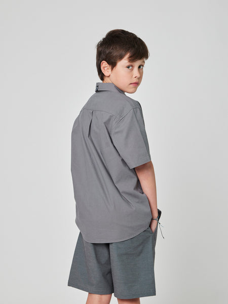 Camisa Gris Niño Solid