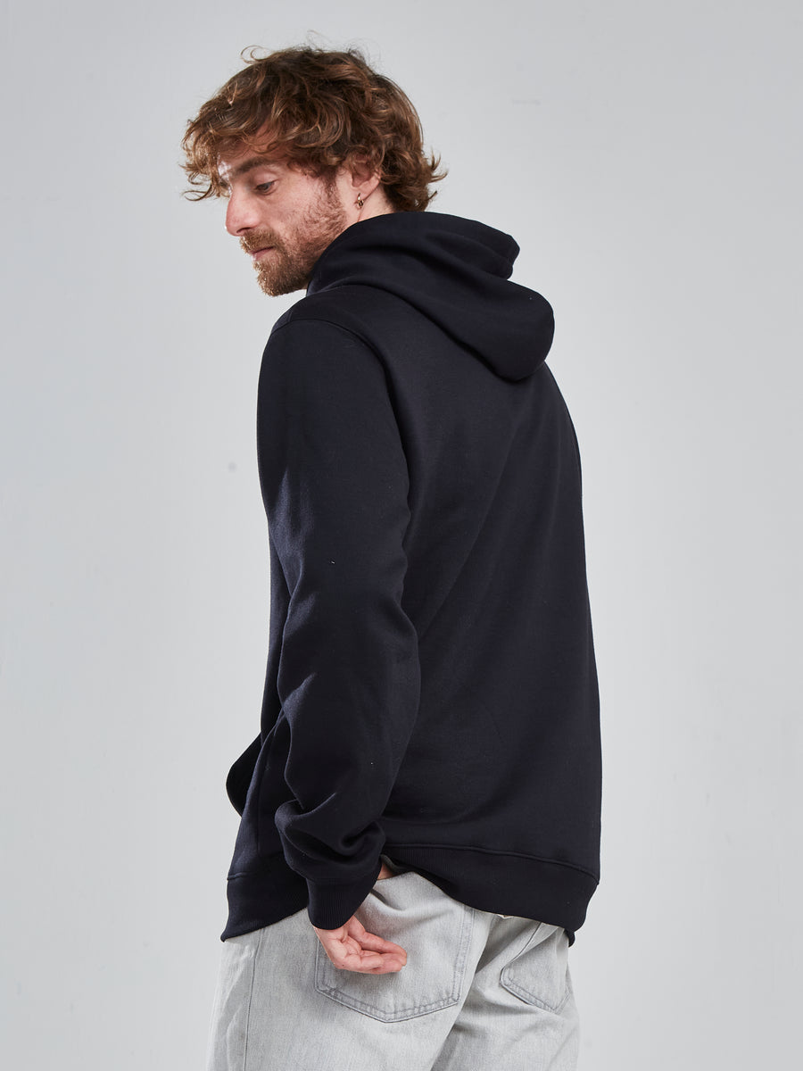 Poleron Full Zipper Negro