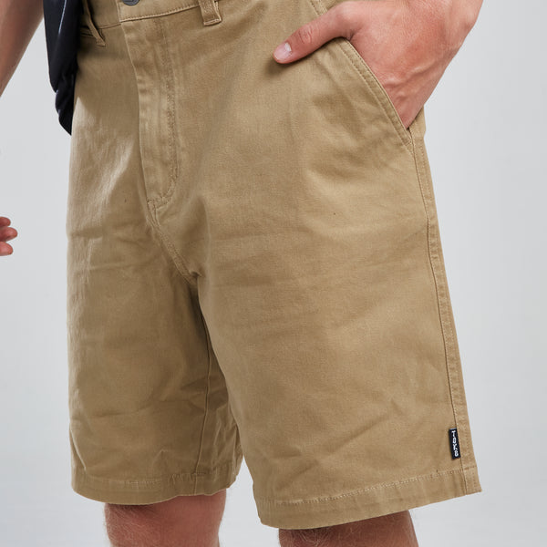 Short Solid Beige