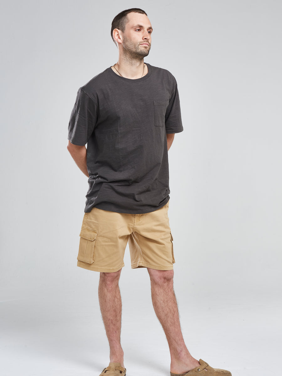 Short Hombre Cargo Beige