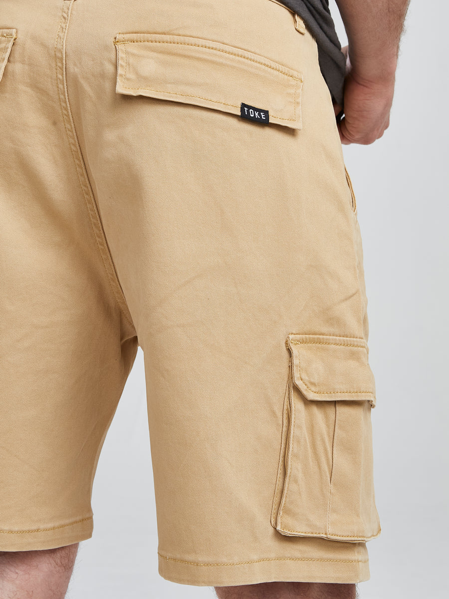 Short Hombre Cargo Beige
