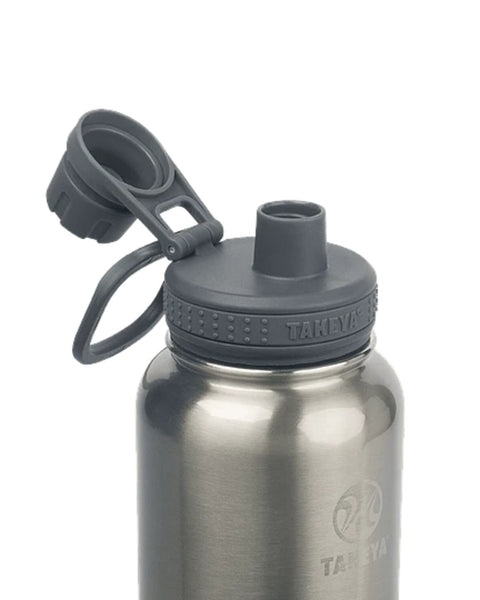 BOTELLA TAKEYA 950 ML ANTIGOTEO STEEL (ACERO)