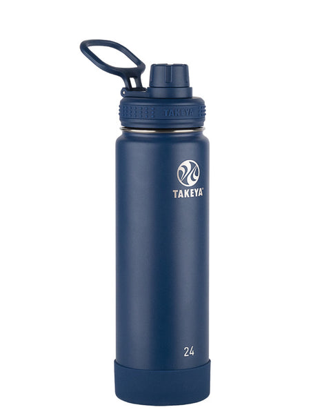 BOTELLA TÉRMICA TAKEYA 700ML ANTIGOTEO AZUL OSCURO