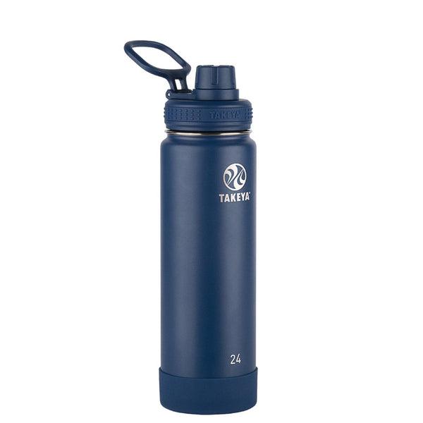 BOTELLA TÉRMICA TAKEYA 700ML ANTIGOTEO AZUL OSCURO