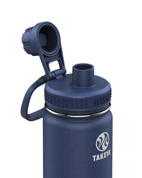 BOTELLA TÉRMICA TAKEYA 700ML ANTIGOTEO AZUL OSCURO