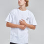 Polera Hombre Blanca Manga Corta Oil