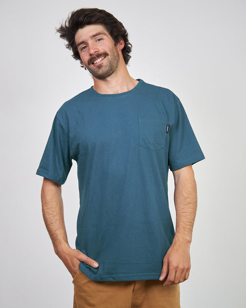 Polera Bolsillo Azul