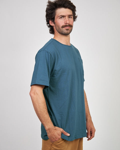 Polera Bolsillo Azul