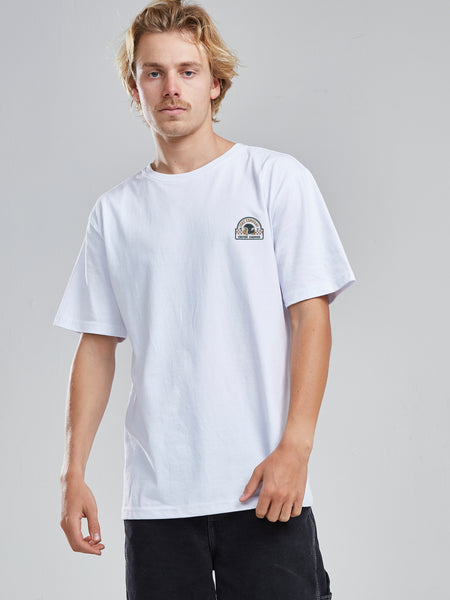 Polera Hombre Blanca Manga Corta Custom