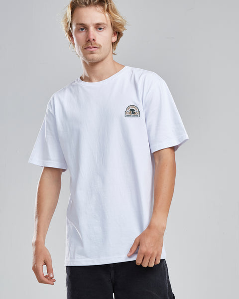 Polera Hombre Blanca Manga Corta Custom