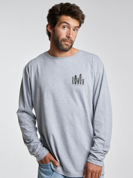 Polera ML Malibu Gris Claro